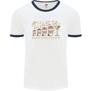 Weekly Coffee To Alcohol Evolution Wine Mens Ringer T-Shirt White/Navy Blue