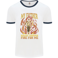In Love With Mary Jane Funny Weed Mens Ringer T-Shirt White/Navy Blue