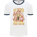 In Love With Mary Jane Funny Weed Mens Ringer T-Shirt White/Navy Blue