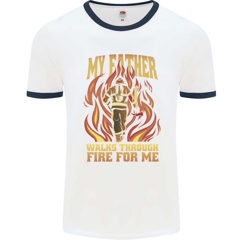 In Love With Mary Jane Funny Weed Mens Ringer T-Shirt White/Navy Blue
