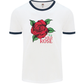 I'm a Wild Rose Mens White Ringer T-Shirt White/Navy Blue