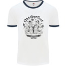 Oktoberfest Its Beer Season Mens Ringer T-Shirt White/Navy Blue