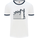 Robot Maintenance AI Futuristic SC-FI Mens White Ringer T-Shirt White/Navy Blue