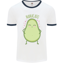 Funny Mother's Day Mamacado Avacado Mens White Ringer T-Shirt White/Navy Blue