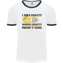 Arts and Crafts Funny Crafty Art Artist Mens Ringer T-Shirt White/Navy Blue