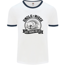 Uncle & Niece Best Friends Uncle's Day Mens White Ringer T-Shirt White/Navy Blue