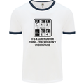 Its a Lorry Driver Thing Funny Trucker Truck Mens White Ringer T-Shirt White/Navy Blue