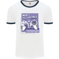 Antisocial Gamer Gaming Funny Graphics Mens White Ringer T-Shirt White/Navy Blue