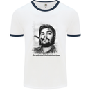 Che Guevara Sold More T-Shirts Than Ideas Mens White Ringer T-Shirt White/Navy Blue