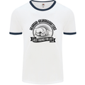 Grandad & Granddaughters Grandparent's Day Mens White Ringer T-Shirt White/Navy Blue