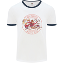 Mother's Day I Was Normal Three Kids Ago Mens White Ringer T-Shirt White/Navy Blue