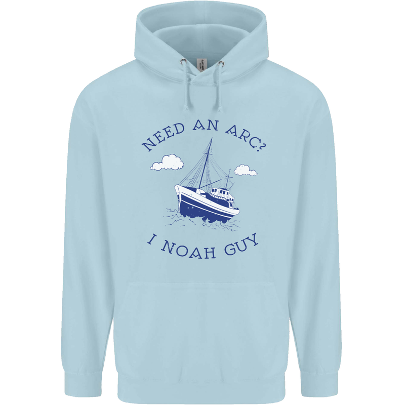 Need an Arc? I Noah Guy Funny Atheist Childrens Kids Hoodie Light Blue