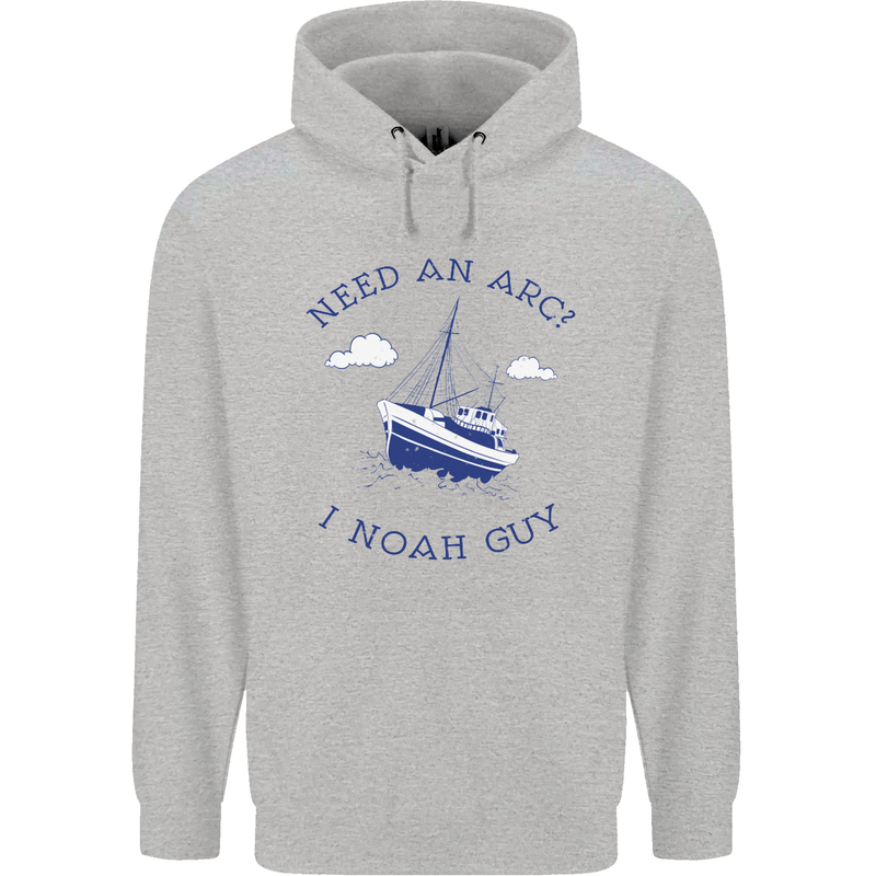 Need an Arc? I Noah Guy Funny Atheist Childrens Kids Hoodie Sports Grey