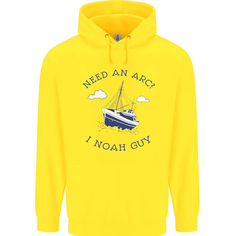 Need an Arc? I Noah Guy Funny Atheist Childrens Kids Hoodie Yellow