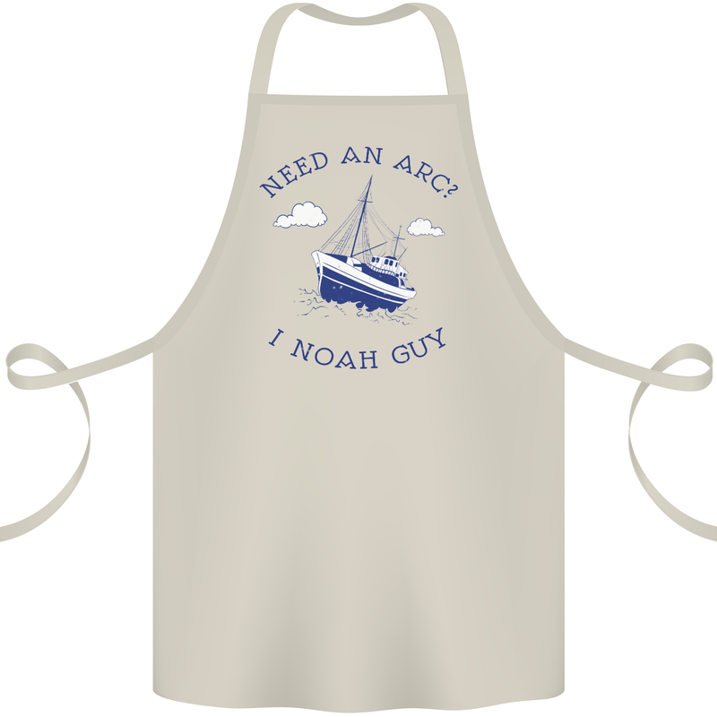 Need an Arc? I Noah Guy Funny Atheist Cotton Apron 100% Organic Natural