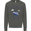 Need an Arc? I Noah Guy Funny Atheist Kids Sweatshirt Jumper Storm Grey