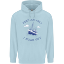 Need an Arc? I Noah Guy Funny Atheist Mens 80% Cotton Hoodie Light Blue