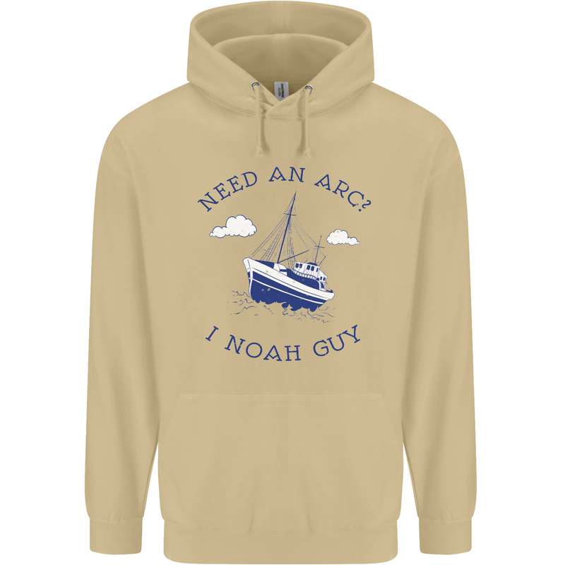 Need an Arc? I Noah Guy Funny Atheist Mens 80% Cotton Hoodie Sand