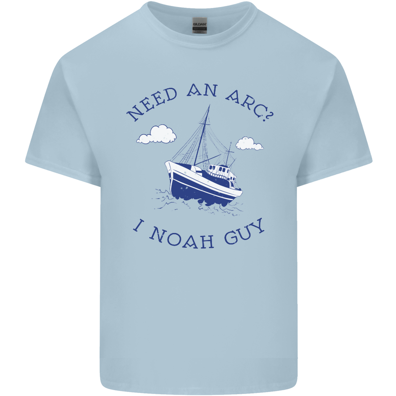 Need an Arc? I Noah Guy Funny Atheist Mens Cotton T-Shirt Tee Top Light Blue