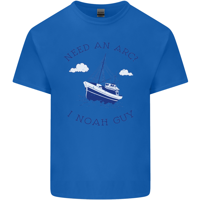 Need an Arc? I Noah Guy Funny Atheist Mens Cotton T-Shirt Tee Top Royal Blue