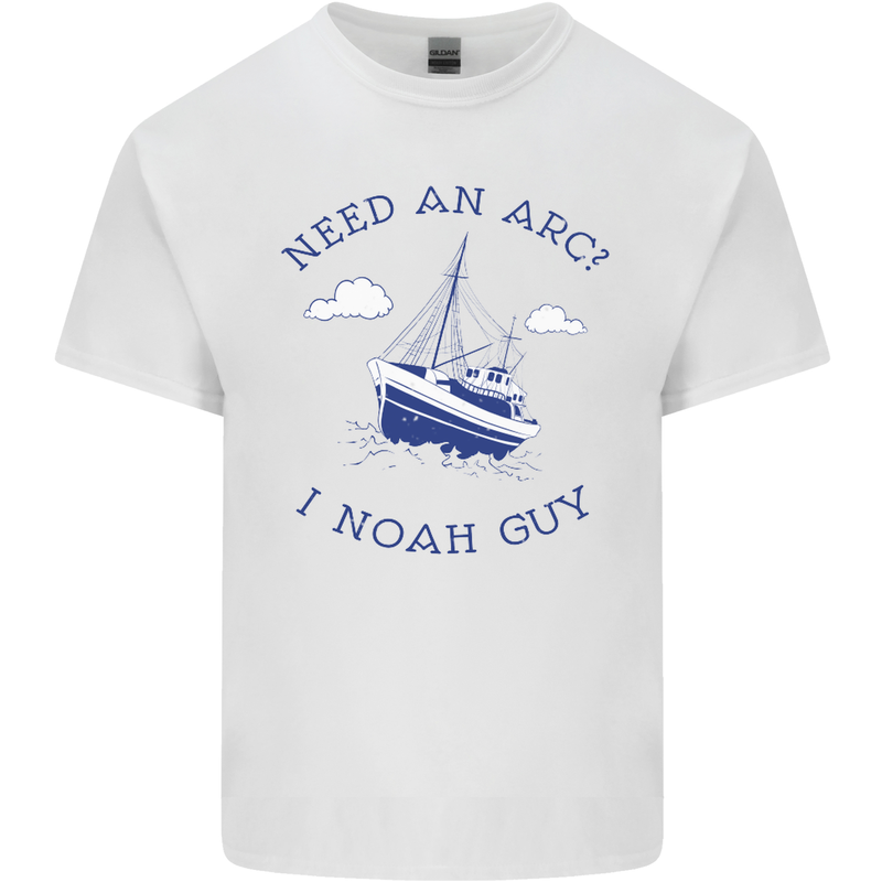 Need an Arc? I Noah Guy Funny Atheist Mens Cotton T-Shirt Tee Top White