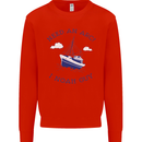 Need an Arc? I Noah Guy Funny Atheist Mens Sweatshirt Jumper Bright Red