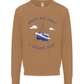 Need an Arc? I Noah Guy Funny Atheist Mens Sweatshirt Jumper Caramel Latte