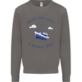 Need an Arc? I Noah Guy Funny Atheist Mens Sweatshirt Jumper Charcoal