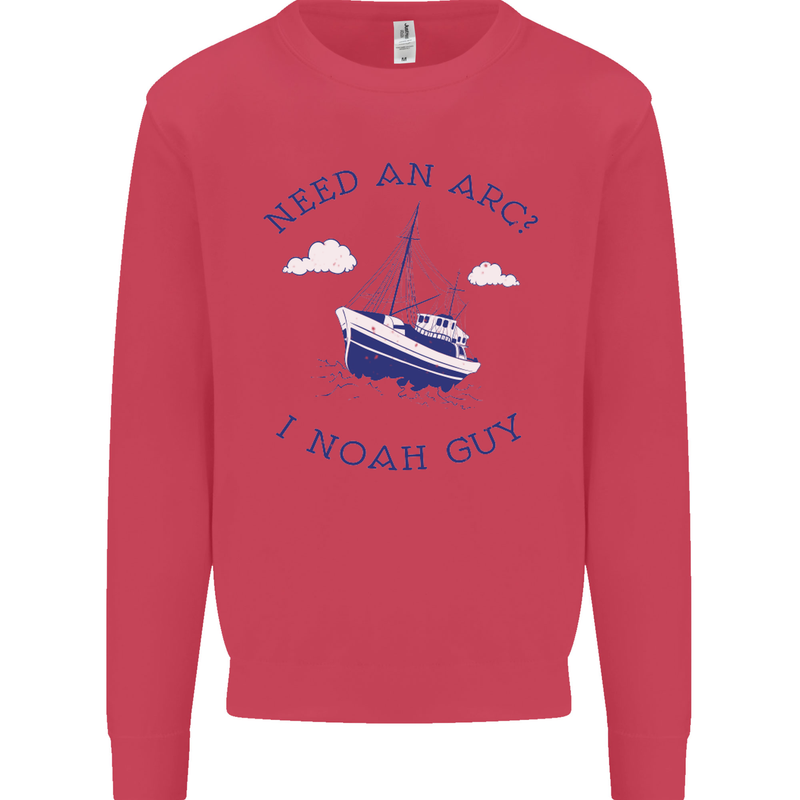 Need an Arc? I Noah Guy Funny Atheist Mens Sweatshirt Jumper Heliconia