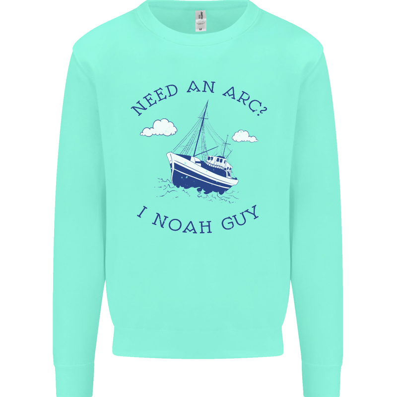 Need an Arc? I Noah Guy Funny Atheist Mens Sweatshirt Jumper Peppermint