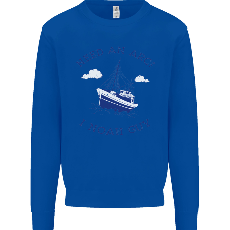 Need an Arc? I Noah Guy Funny Atheist Mens Sweatshirt Jumper Royal Blue
