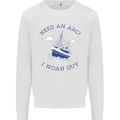 Need an Arc? I Noah Guy Funny Atheist Mens Sweatshirt Jumper White