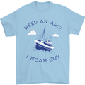 Need an Arc? I Noah Guy Funny Atheist Mens T-Shirt Cotton Gildan Light Blue