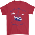 Need an Arc? I Noah Guy Funny Atheist Mens T-Shirt Cotton Gildan Red