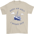 Need an Arc? I Noah Guy Funny Atheist Mens T-Shirt Cotton Gildan Sand