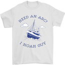 Need an Arc? I Noah Guy Funny Atheist Mens T-Shirt Cotton Gildan White