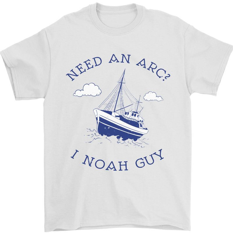 Need an Arc? I Noah Guy Funny Atheist Mens T-Shirt Cotton Gildan White