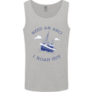 Need an Arc? I Noah Guy Funny Atheist Mens Vest Tank Top Sports Grey