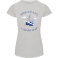 Need an Arc? I Noah Guy Funny Atheist Womens Petite Cut T-Shirt Sports Grey