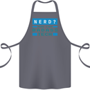 Nerd More Like Badass Teck Funny IT Tecky Cotton Apron 100% Organic Steel