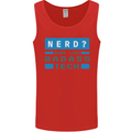Nerd More Like Badass Teck Funny IT Tecky Mens Vest Tank Top Red