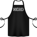 Nerd Word Art Geek Cotton Apron 100% Organic Black