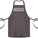 Nerd Word Art Geek Cotton Apron 100% Organic Dark Grey