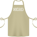 Nerd Word Art Geek Cotton Apron 100% Organic Khaki