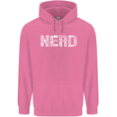 Nerd Word Art Geek Mens 80% Cotton Hoodie Azelea