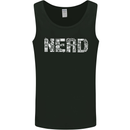Nerd Word Art Geek Mens Vest Tank Top Black