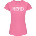 Nerd Word Art Geek Womens Petite Cut T-Shirt Azalea
