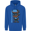 Nerd  Funny Gamer Gaming Childrens Kids Hoodie Royal Blue