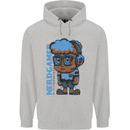 Nerd  Funny Gamer Gaming Childrens Kids Hoodie Sports Grey