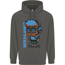 Nerd  Funny Gamer Gaming Childrens Kids Hoodie Storm Grey
